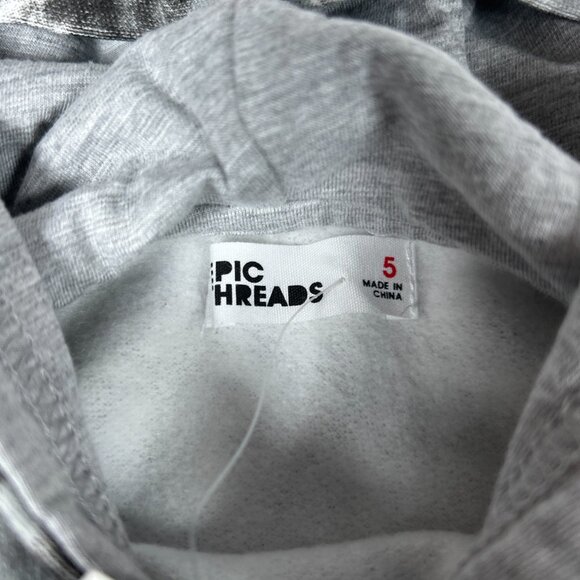 NWT EPIC THREADS Long Sleeve Hooded Sweatshirt Big Boys Tie Dye Bright White - Picture 3 of 10